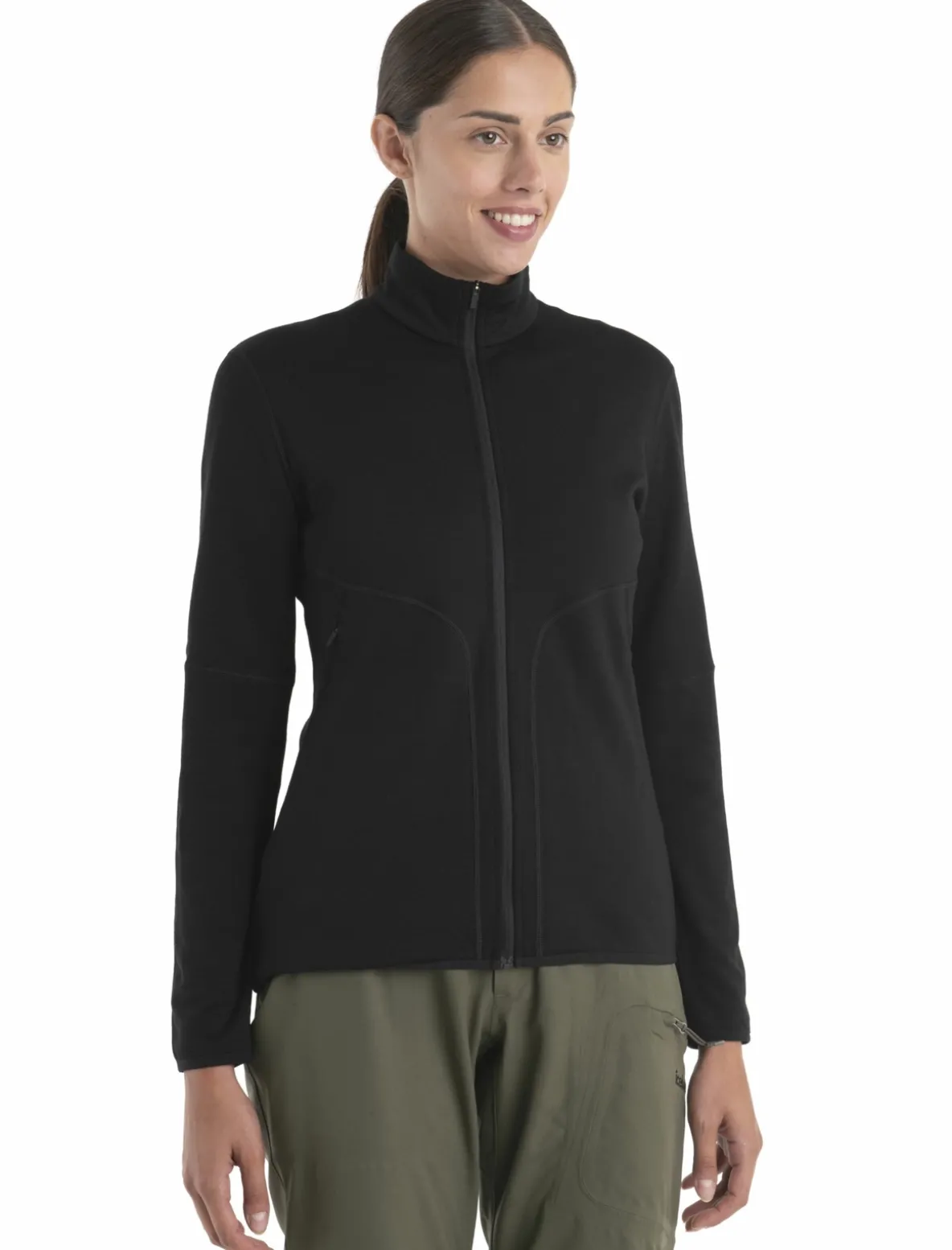 Bluza Icebreaker Merino 560 RealFleece Elemental Longsleeve Zip Women
