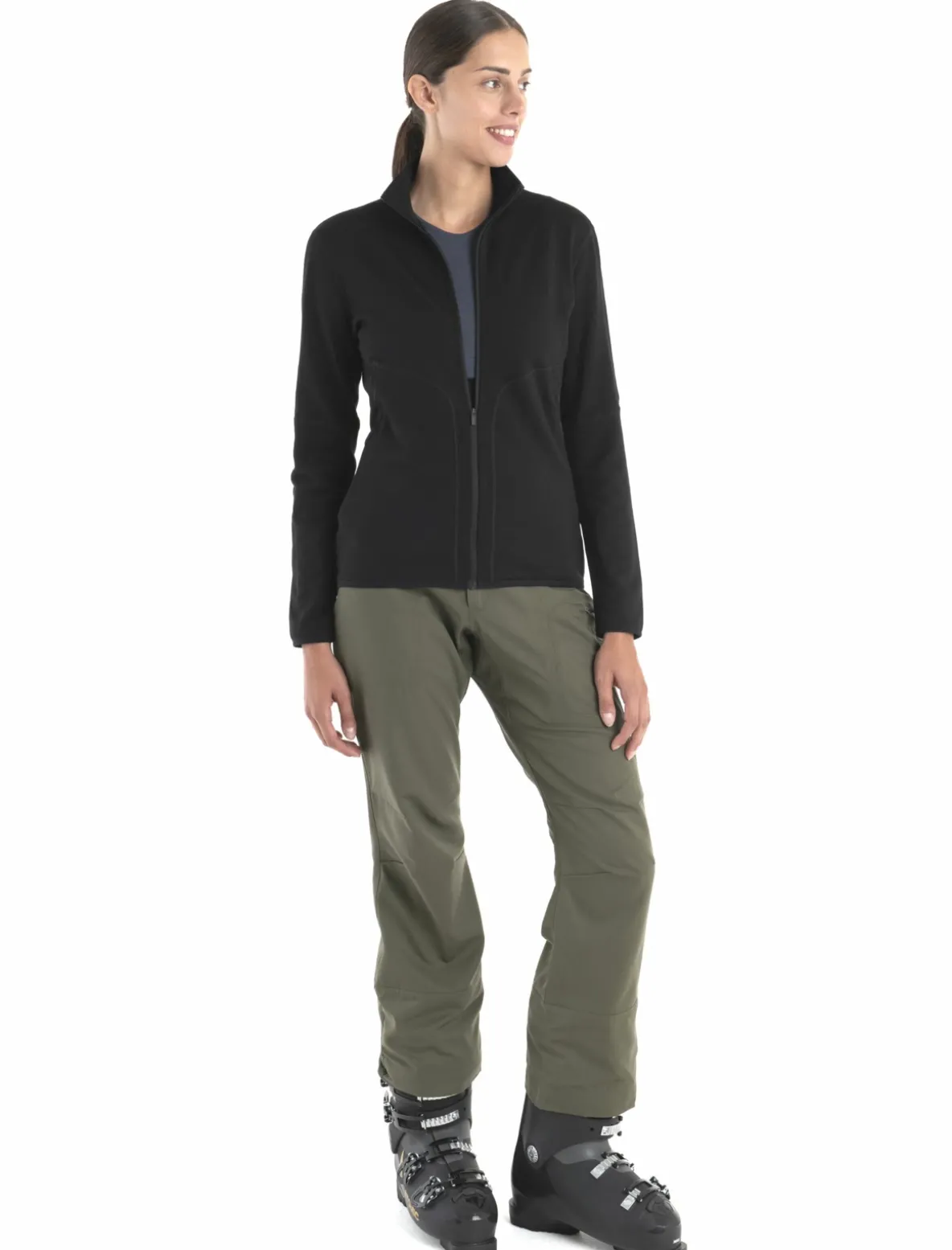 Bluza Icebreaker Merino 560 RealFleece Elemental Longsleeve Zip Women