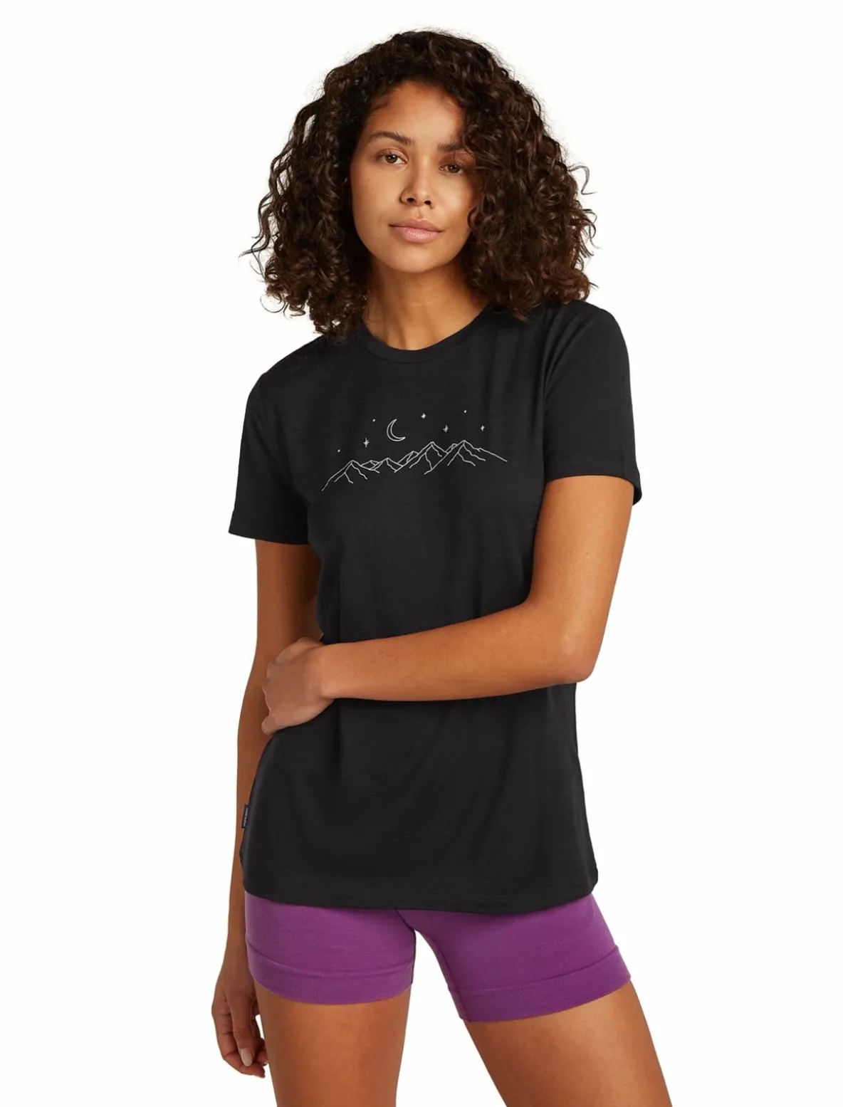 Koszulka Damska Icebreaker Merino Tech Lite III SS Tee Sparkling Stars