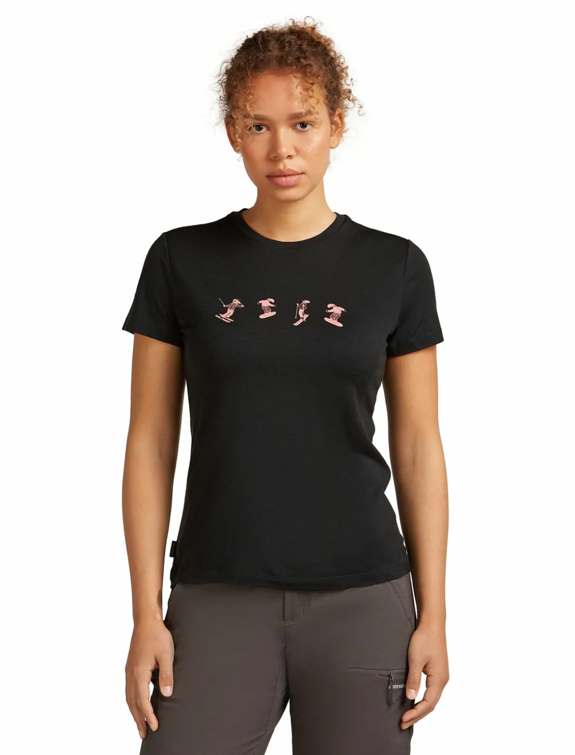 Koszulka Icebreaker Merino 150 Tech Lite Short Sleeve Snow Day Women