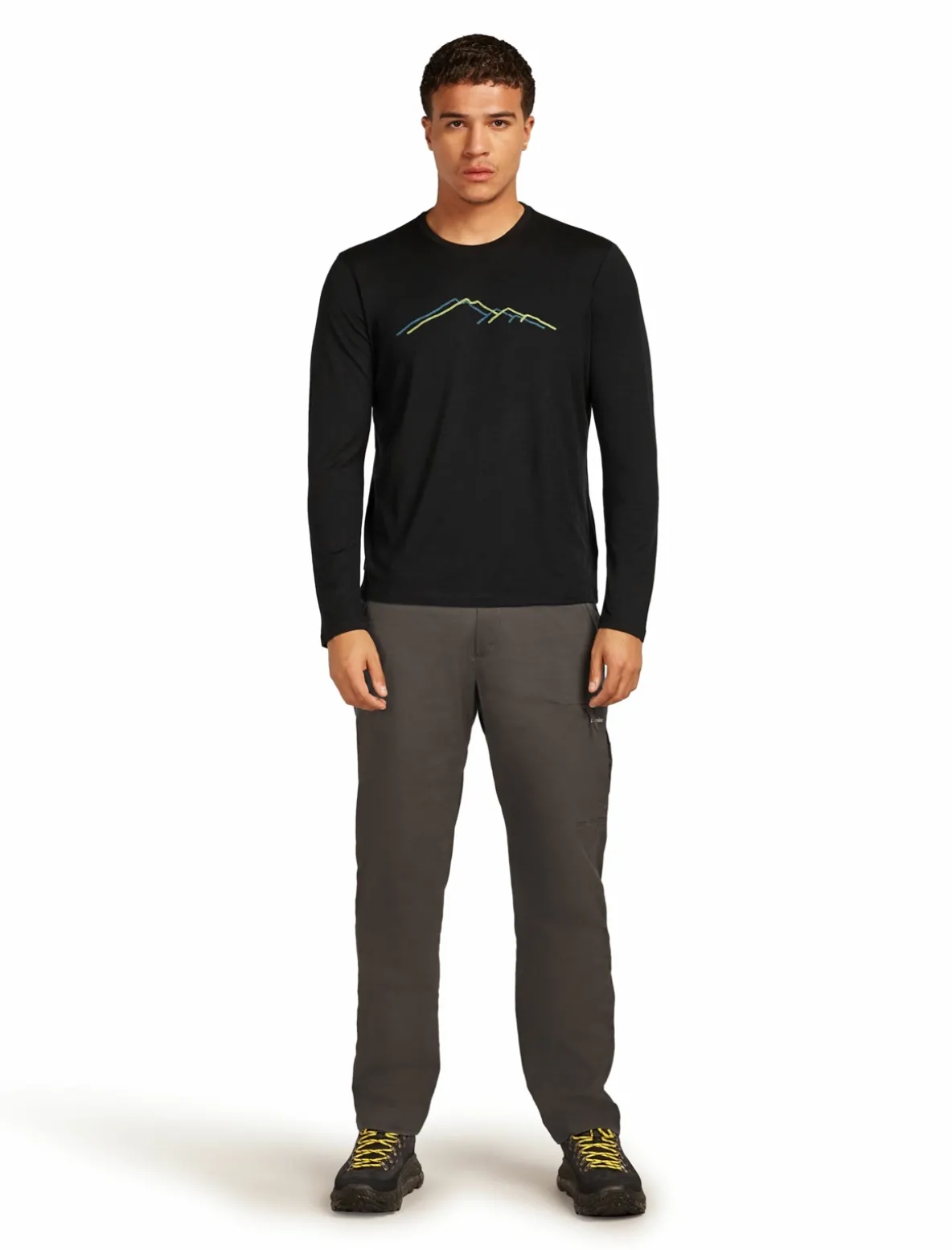 Koszulka Icebreaker Merino Tech Lite LS Tee Rainer Ridge Men
