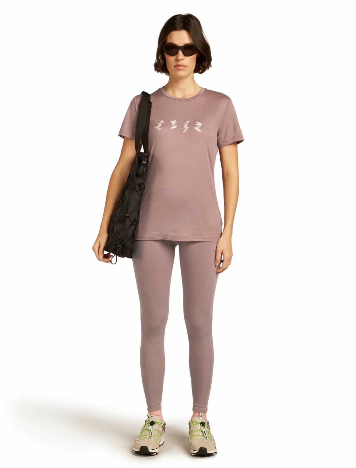 Koszulka Icebreaker Merino 150 Tech Lite Short Sleeve Snow Day Women