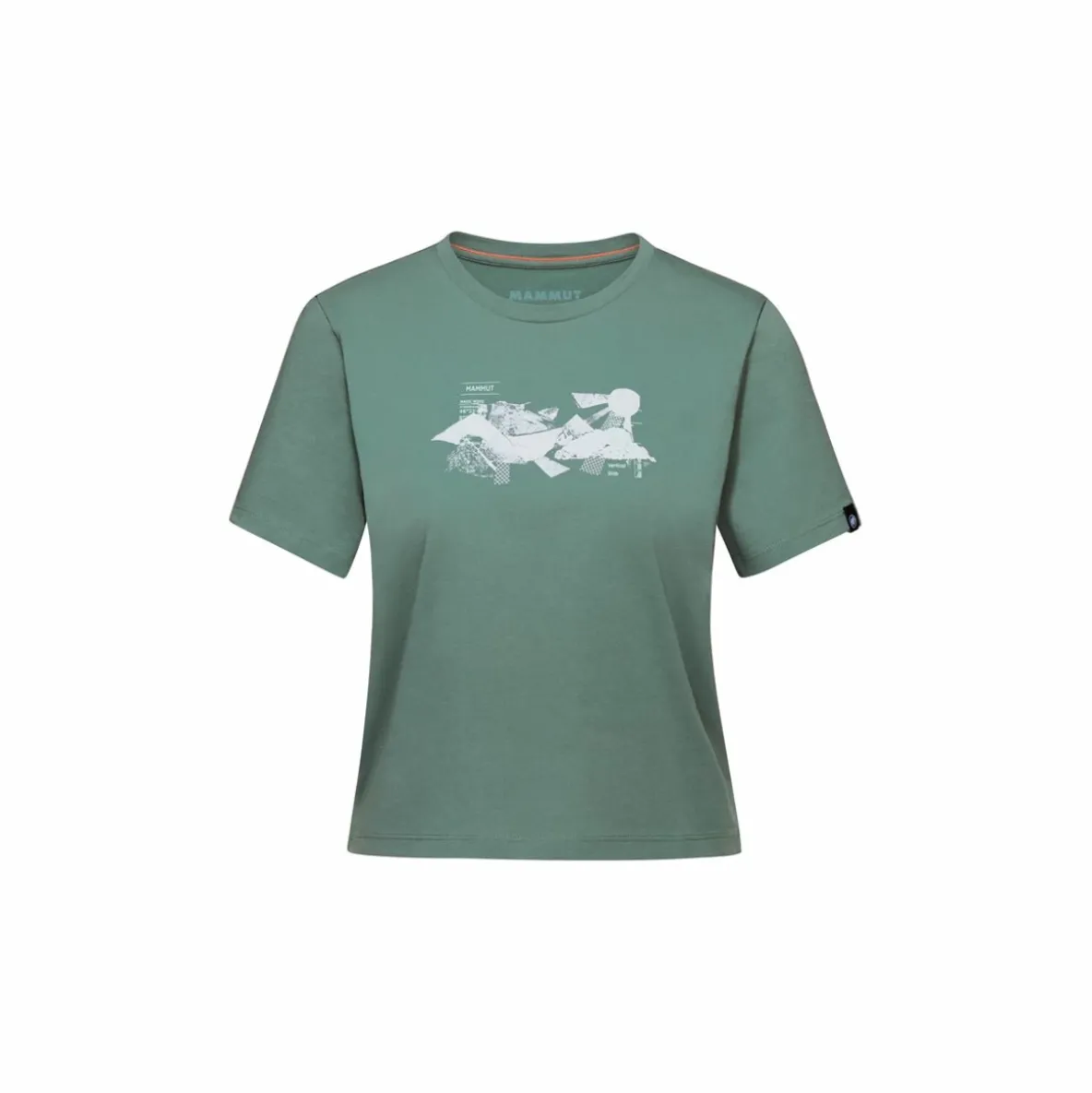 Koszulka Mammut Massone T-Shirt Cropped Women Rocks