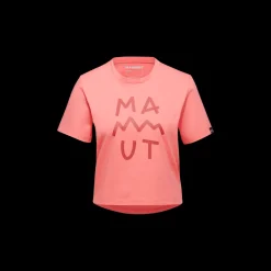 Koszulka Mammut Massone T-Shirt Cropped Women Lettering