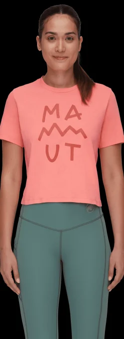 Koszulka Mammut Massone T-Shirt Cropped Women Lettering
