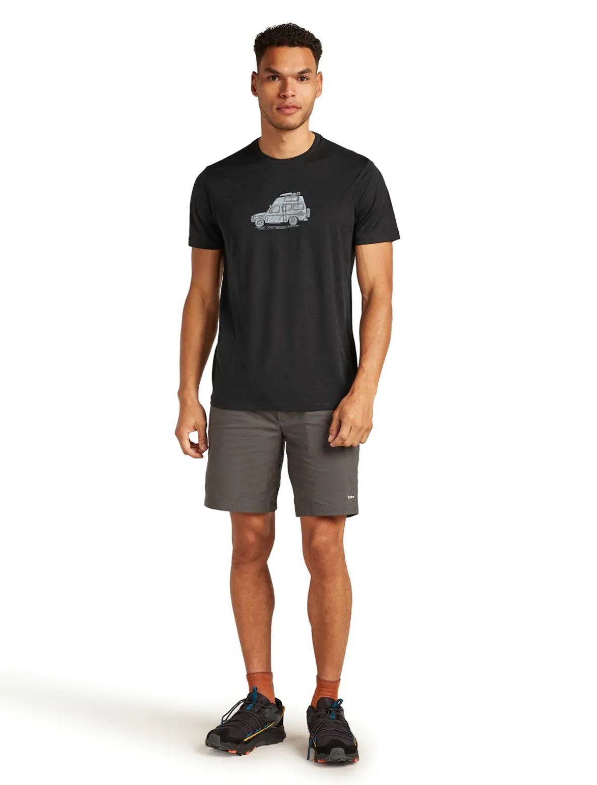Koszulka Męska Icebreaker Merino Tech Lite III SS Tee Cosy Camper