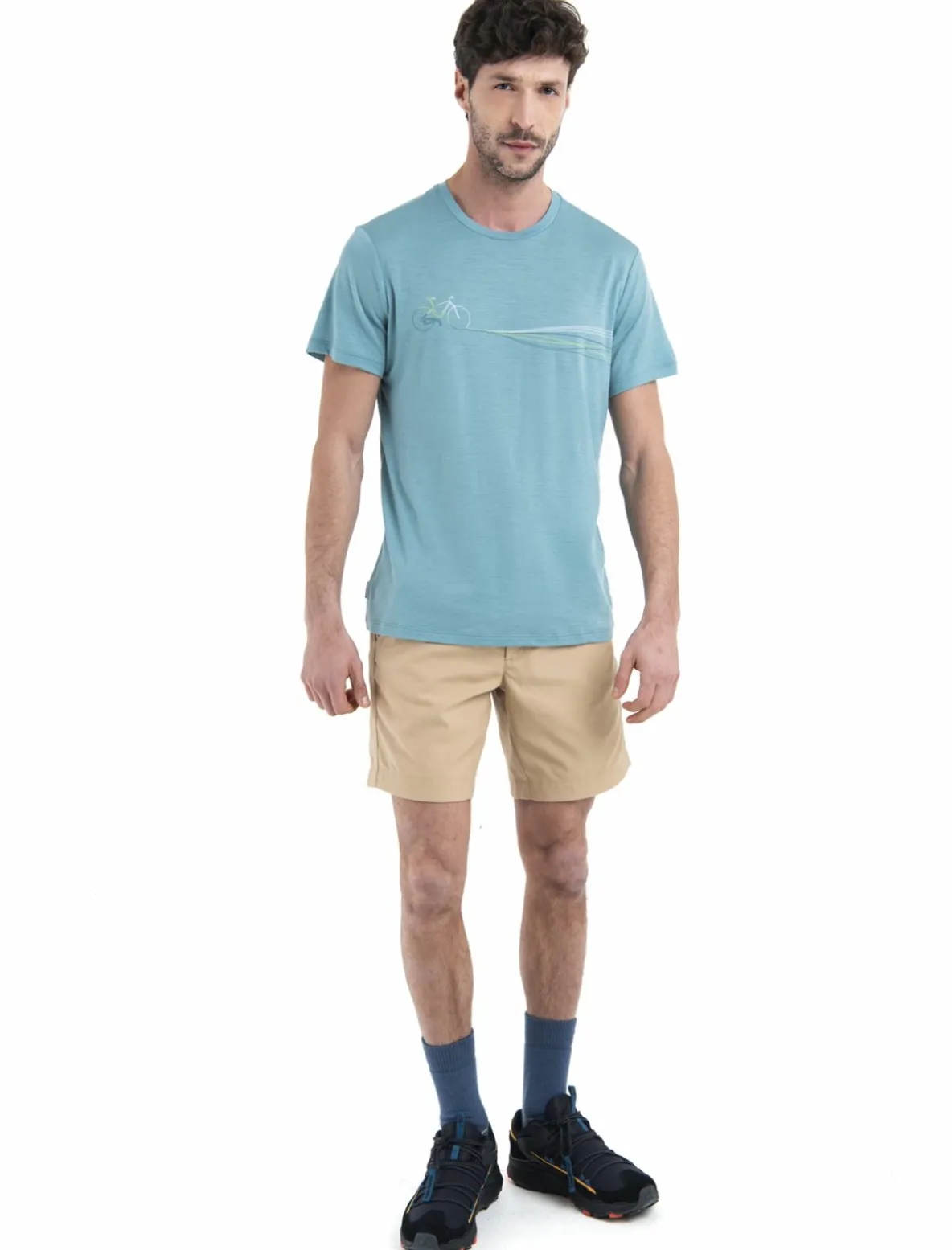 Koszulka Męska Icebreaker Merino Tech Lite III SS Tee Cadence Paths