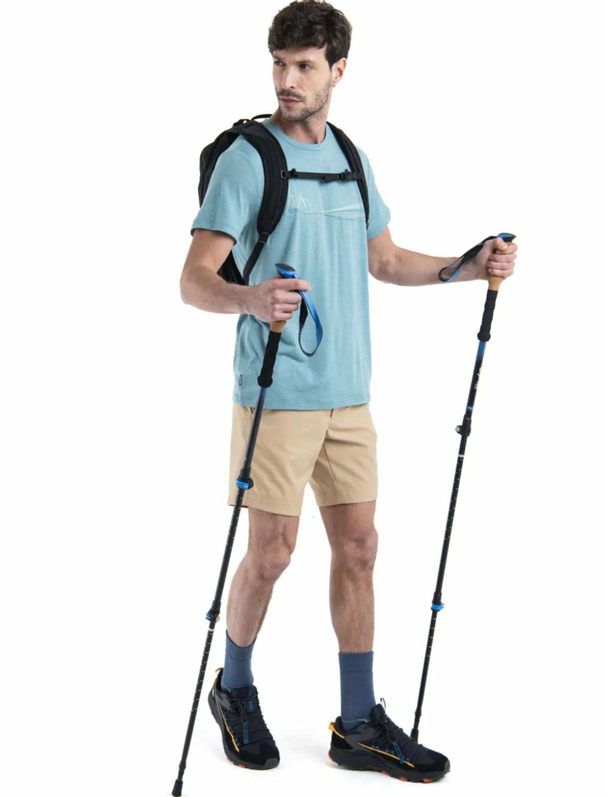 Koszulka Męska Icebreaker Merino Tech Lite III SS Tee Cadence Paths