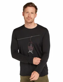 Koszulka Męska Icebreaker Merino Tech Lite LS Tee Bear Lift