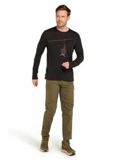 Koszulka Męska Icebreaker Merino Tech Lite LS Tee Bear Lift
